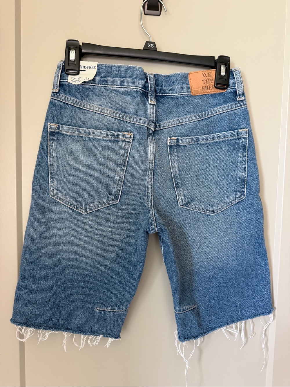 We The Free Distressed Light Blue Denim Jean Shorts